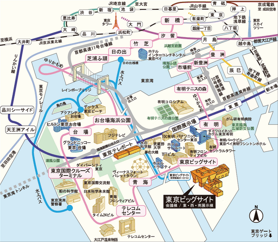 東京ビッグサイト・交通図